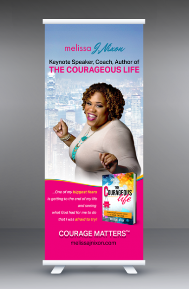Roll-up banner created by MaryDes at bookcoverdesigns.eu.